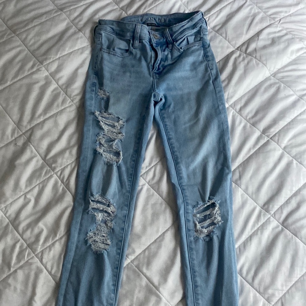 AE next level ripped high-waisted jeggings